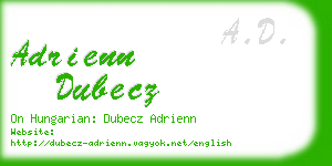 adrienn dubecz business card